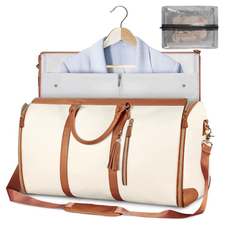 Large Capacity Travel Duffle Bag | Women's Folding Waterproof Suit Tote Bag