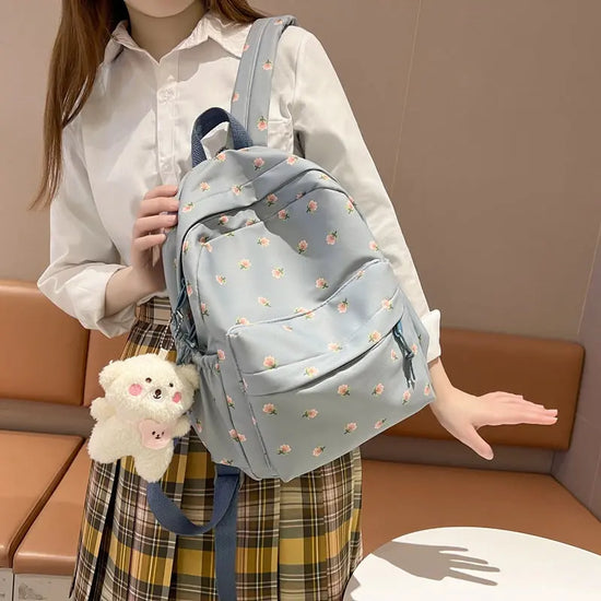 Large Capacity Print School Backpack