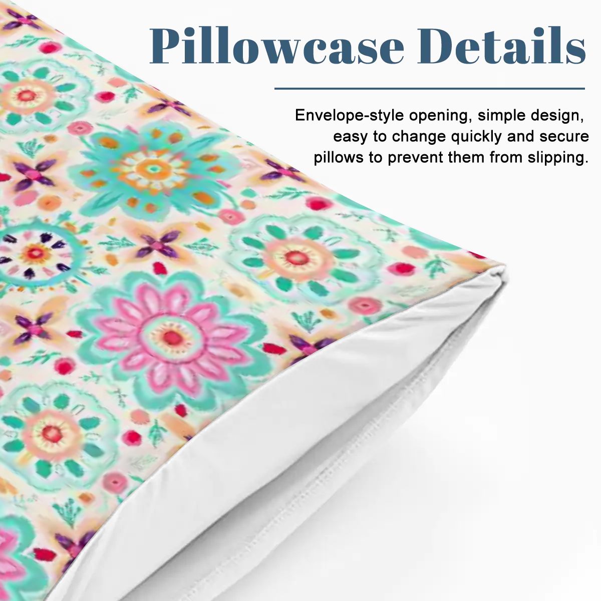 Vibrant Geometric Print Design Queen Duvet Cover Set
