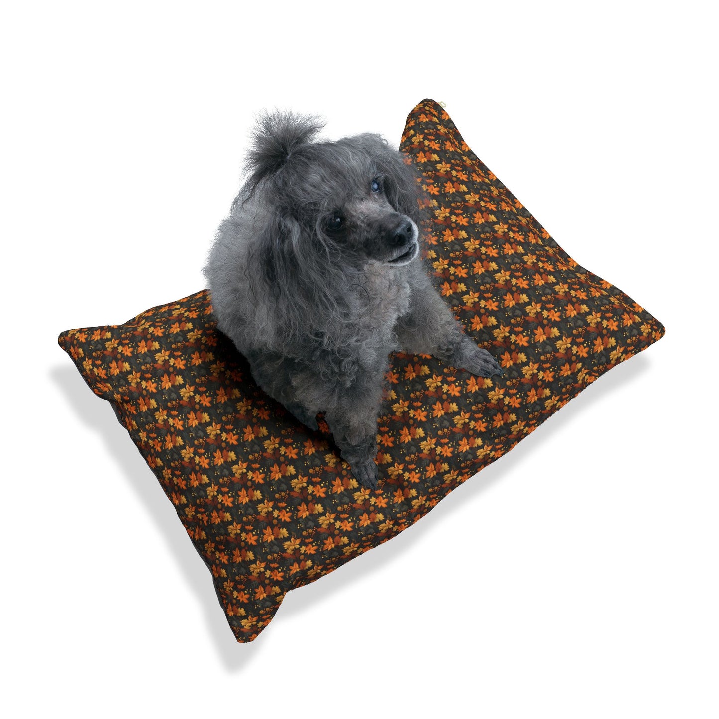 Cozy Floral Pet Bed, Autumn Inspired Dog & Cat Bed