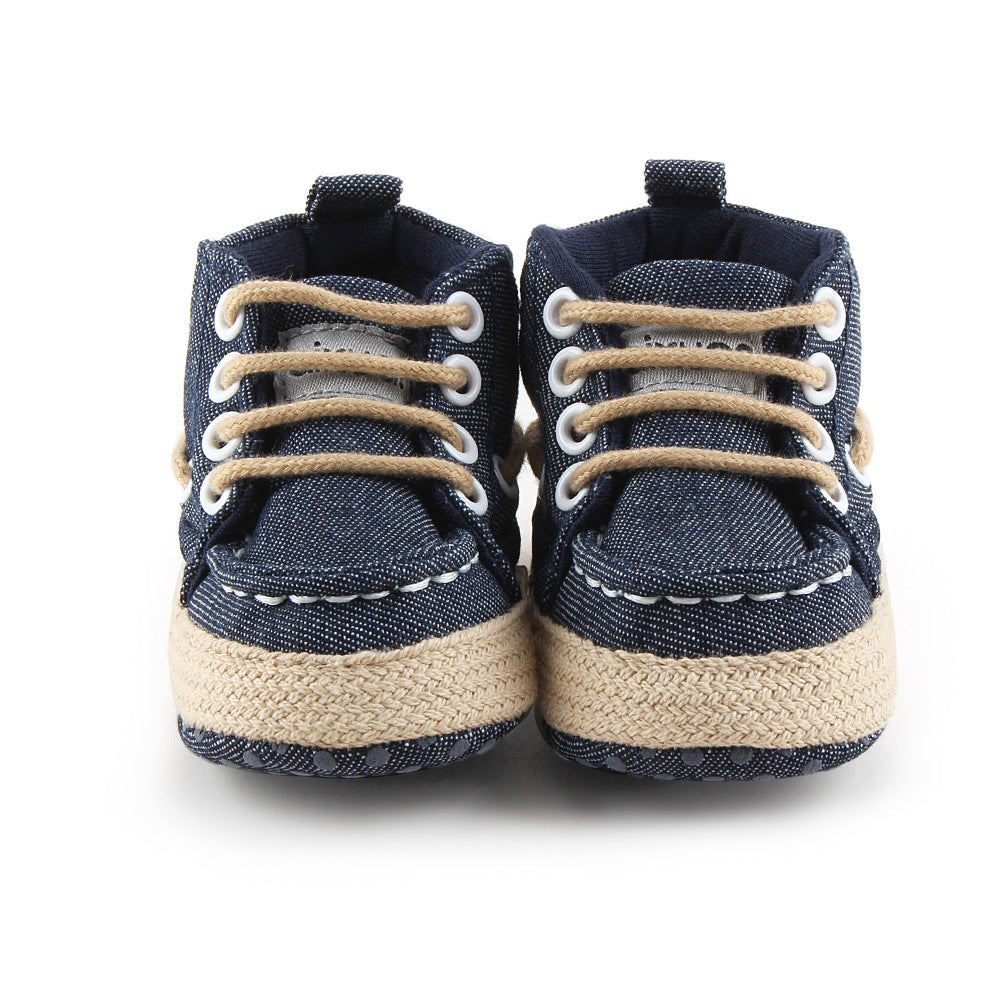 Jacket Jeans Jobon, fashionable baby shoes, Canvas Toddler Shoes