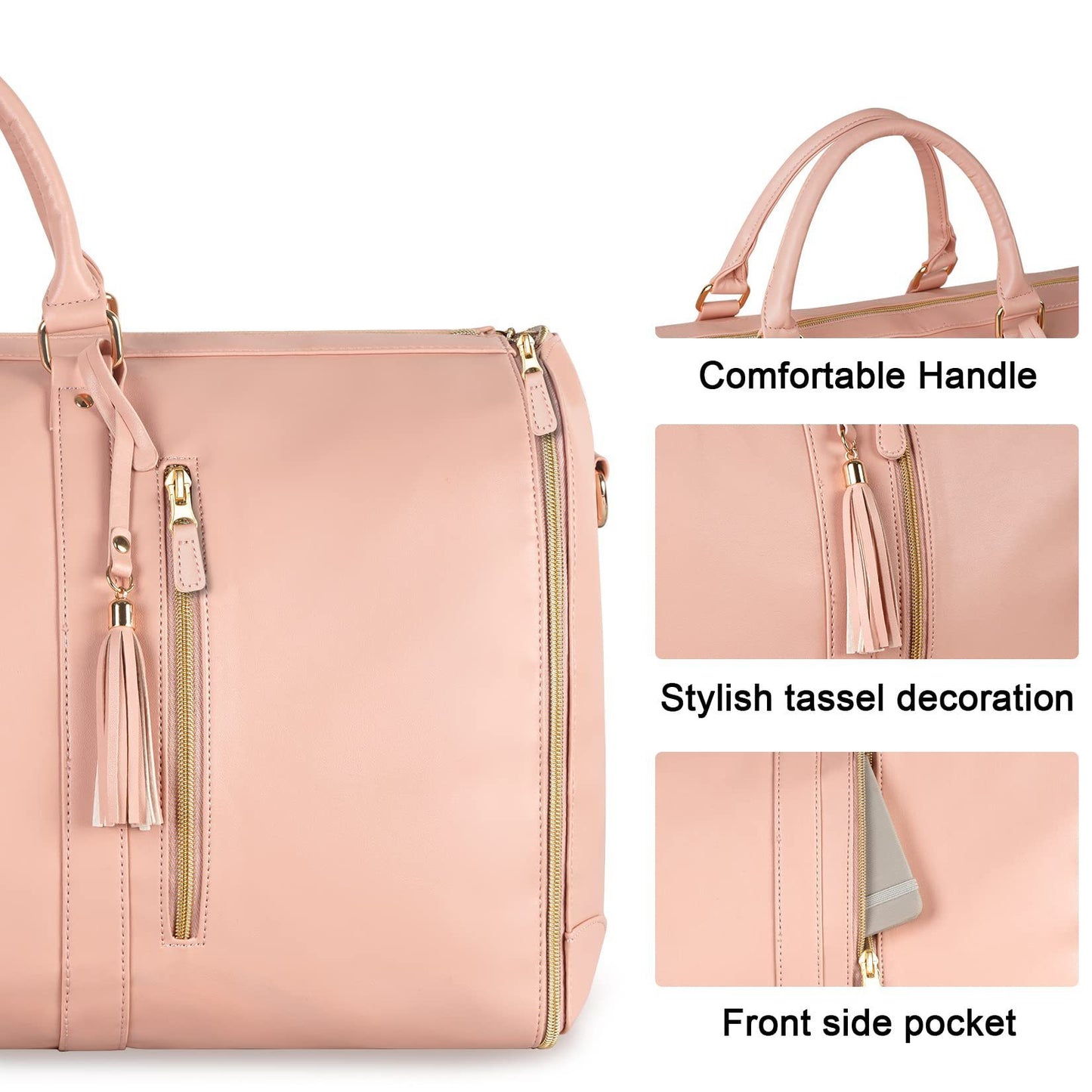 Large Capacity Travel Duffle Bag | Women's Folding Waterproof Suit Tote Bag