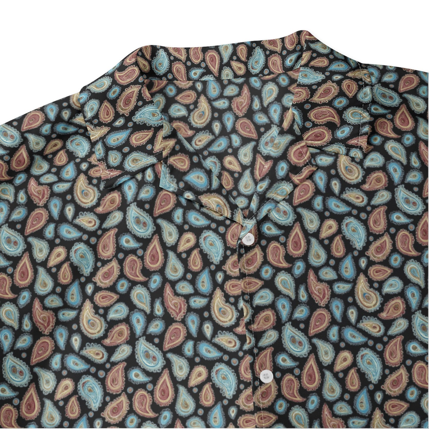Men's Trendy Paisley Design All-Over-Print Hawaiian Shirt Sets