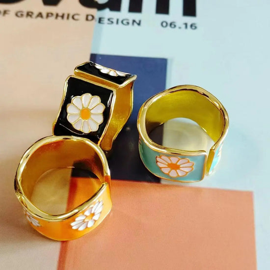 Mona Garden Drip Designer Fashion Open Ring CJ