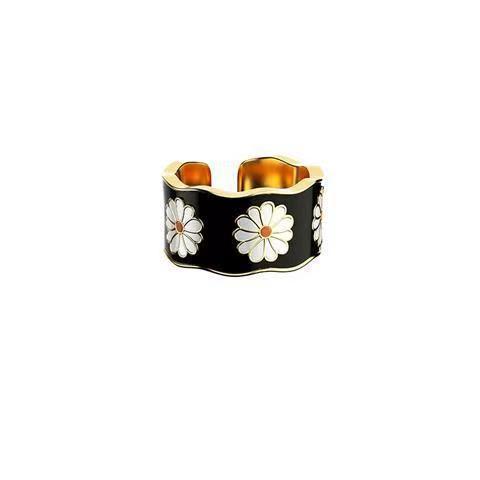 Mona Garden Drip Designer Fashion Open Ring
