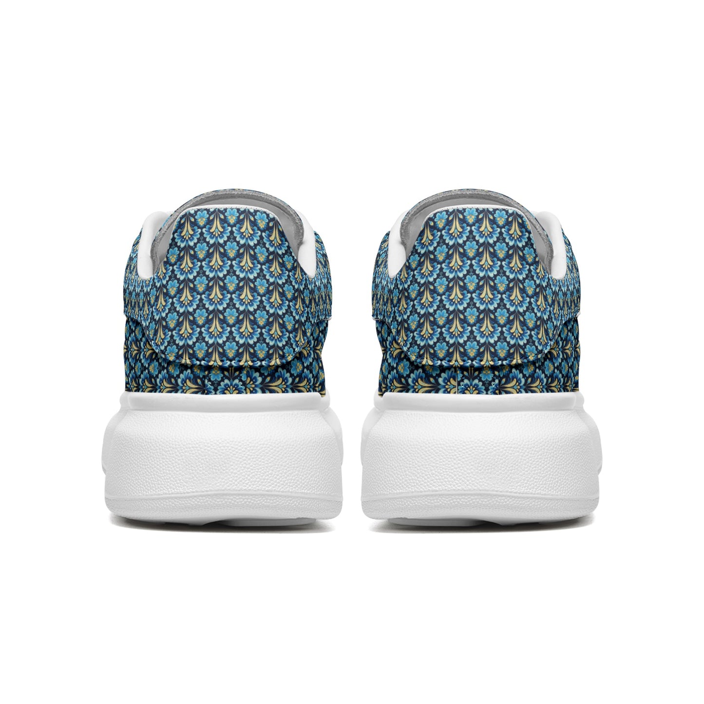 Unisex Non Slip Lace Up Faux Leather Designer Sneakers