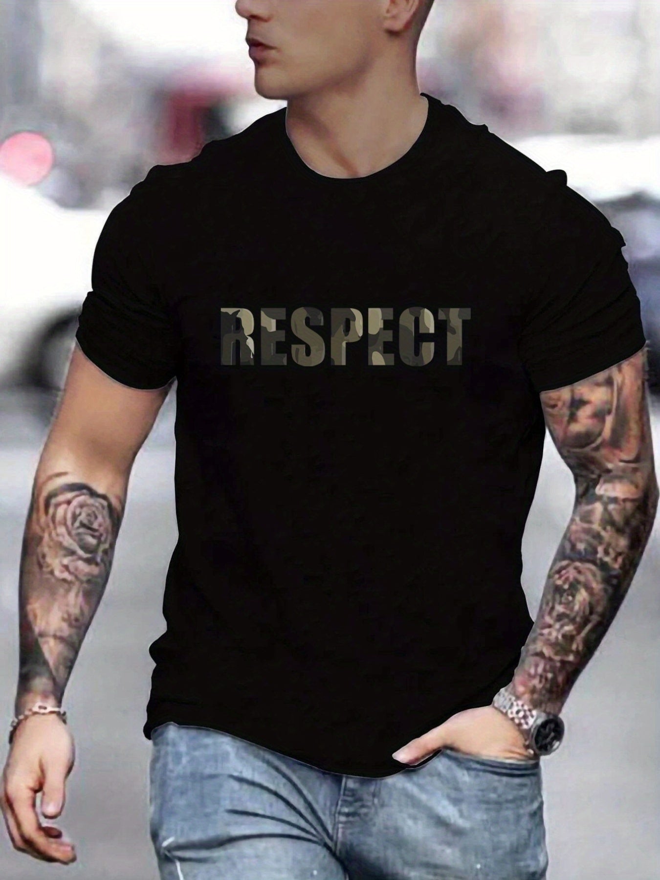 Respect Print Men's T-Shirt