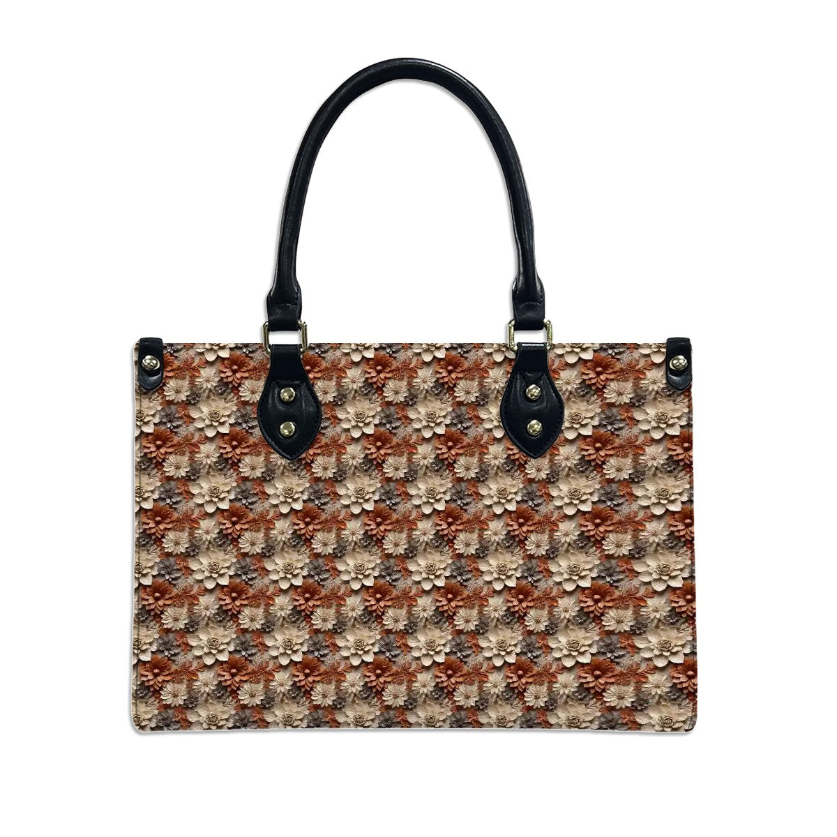 Pretty 3D Floral Pattern Tote Bag for Women
