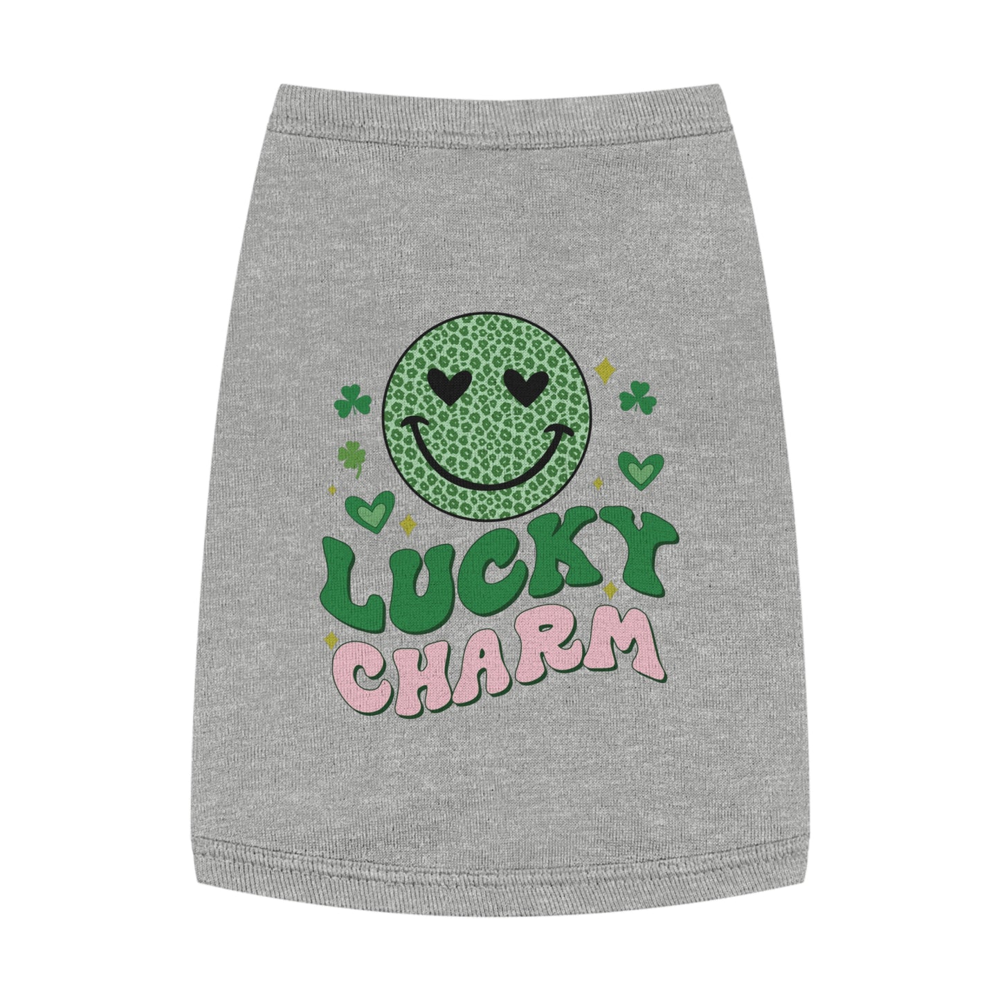 Lucky Charm Pet Tank Top, Dog Shirt, Cat Apparel, Cute Pet Clothing, St. Patrick's Day Outfit, Lucky Dog Gift