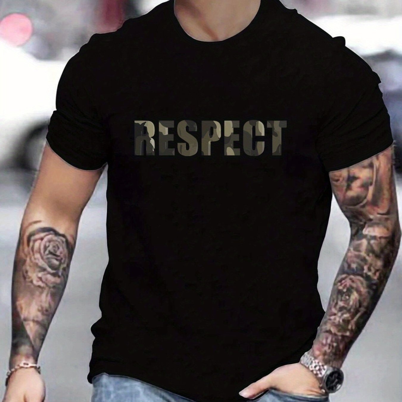 Respect Print Men's T-Shirt