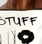 Canvas Zipper Polyester Funny Print Cosmetics Bag- Travel Pouch