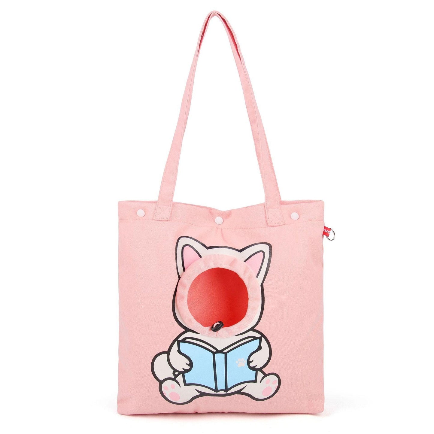 Pet Canvas Shoulder Bag, Cute Animal Shaped Cat Portable Canvas Carrier