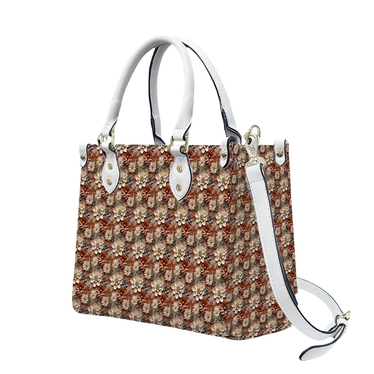 Pretty 3D Floral Pattern Tote Bag for Women