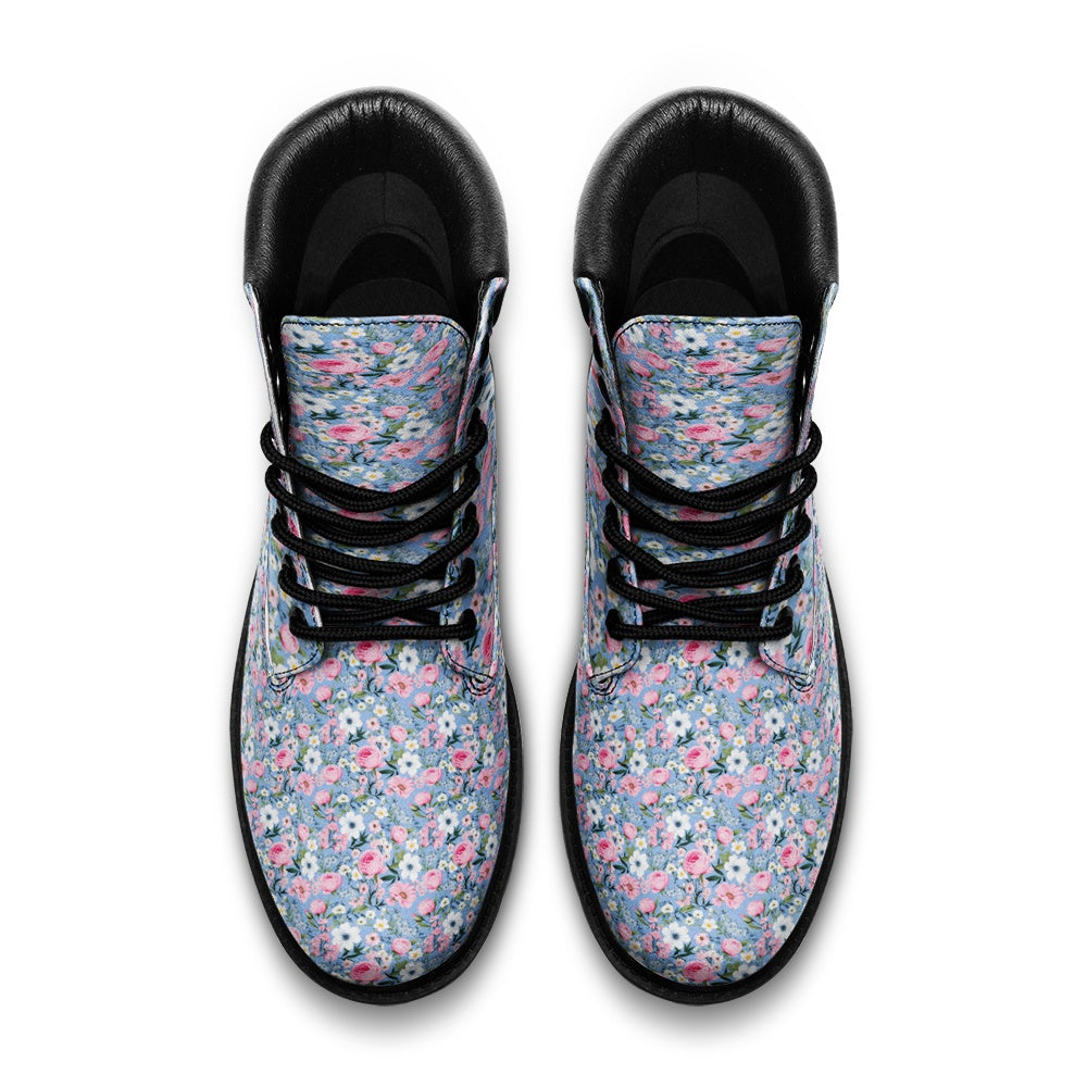Casual Floral Vegan Leather Lightweight boots TB