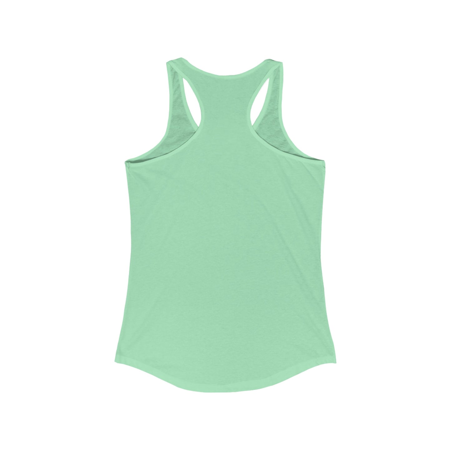 FULL TIME MOM -Women's Ideal Racerback Tank, hard working Mom single married no sleep devoted Mamma casual beach home simple wear gift