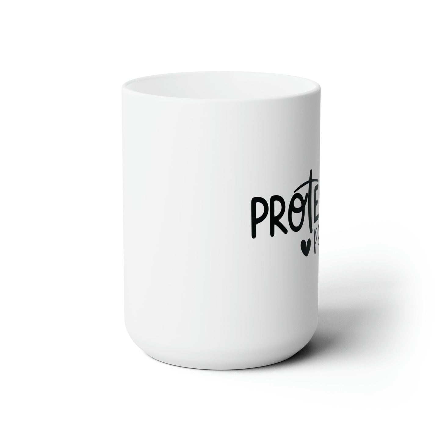 Ceramic Mug 15oz, Inspirational Christian scripture Psalm verse minimilist kitchen simple inpirational positive decor beverage mug