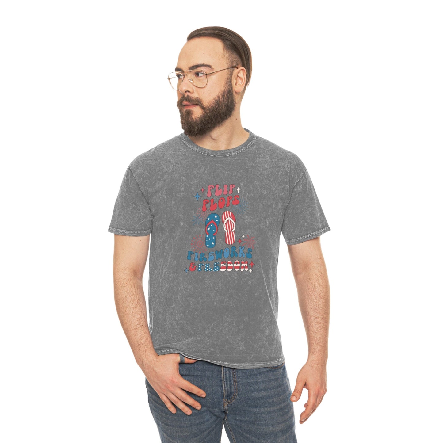 4th of July Mineral Wash T-Shirt, Men Mineral Wash Tshirt, Female Mineral wash tshirt, 4th of July Fun shirt, Independance Day Tshirt