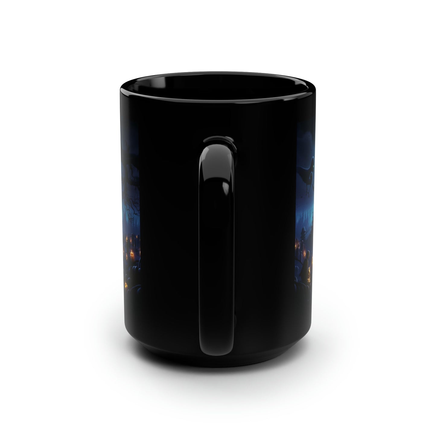 Black Mug, 15oz, Pixar Theme Halloween dark large festive holiday spooky fun coffee kitchen beverage morning evening drinking cup