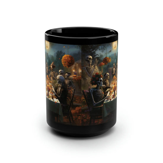 Day of the Dead Mug 15 oz dead mans party portrait design large coffee tea hot beverage kitchen accent cup The Aurora Touch