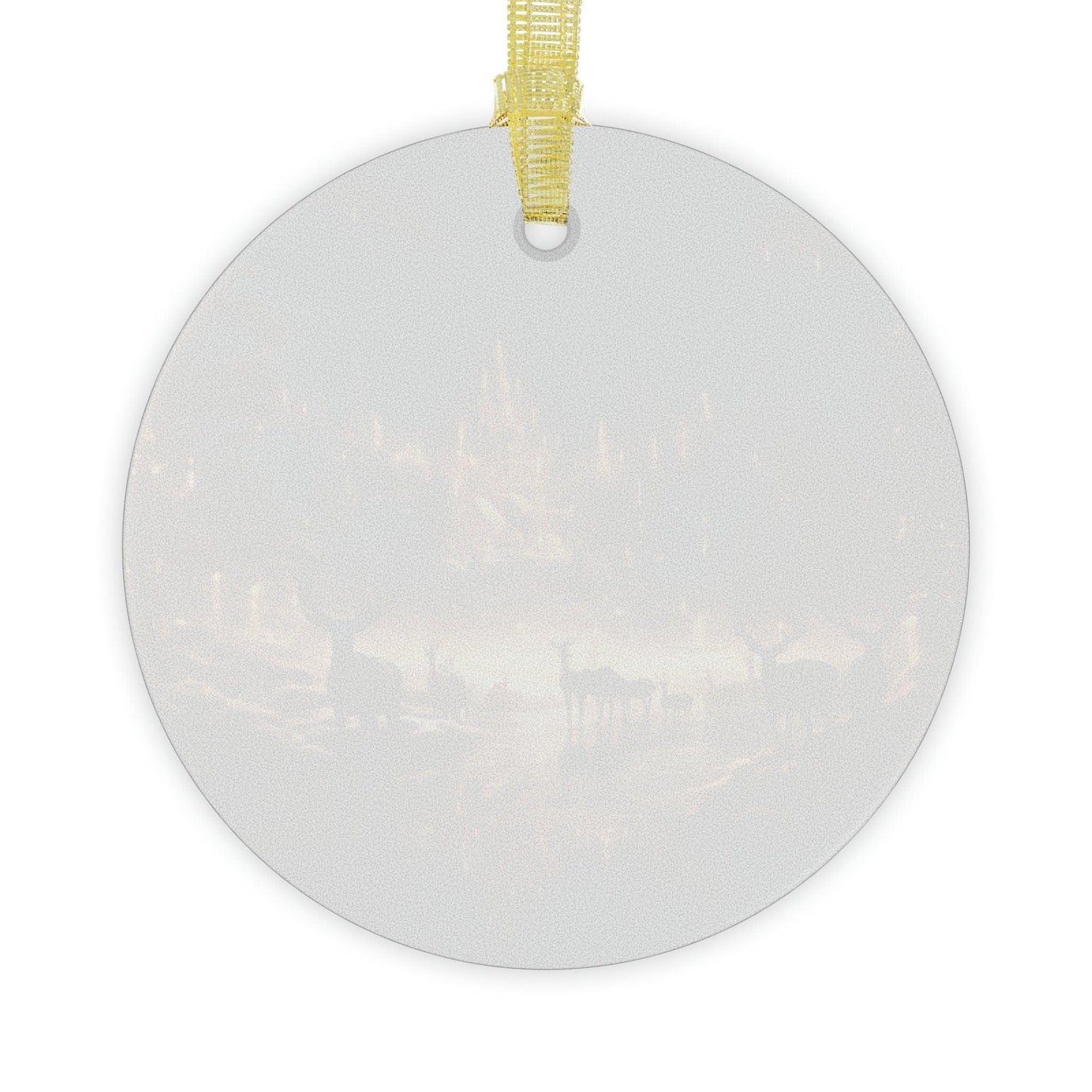 Glass Ornaments,Christmas scenery, tree decor, Holiday ornament, great small gift, Holiday Party gift, Home decor, Holiday gift exchange