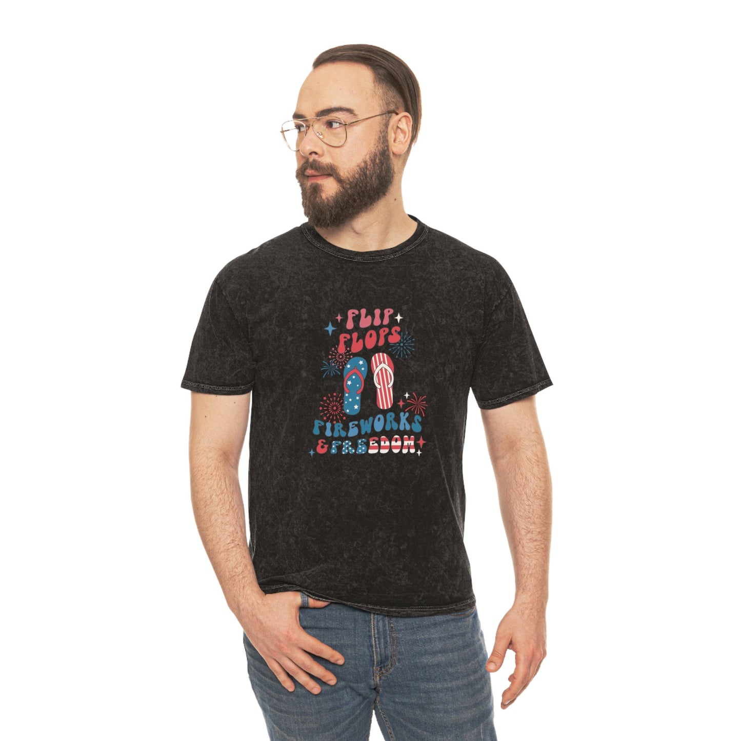 4th of July Mineral Wash T-Shirt, Men Mineral Wash Tshirt, Female Mineral wash tshirt, 4th of July Fun shirt, Independance Day Tshirt