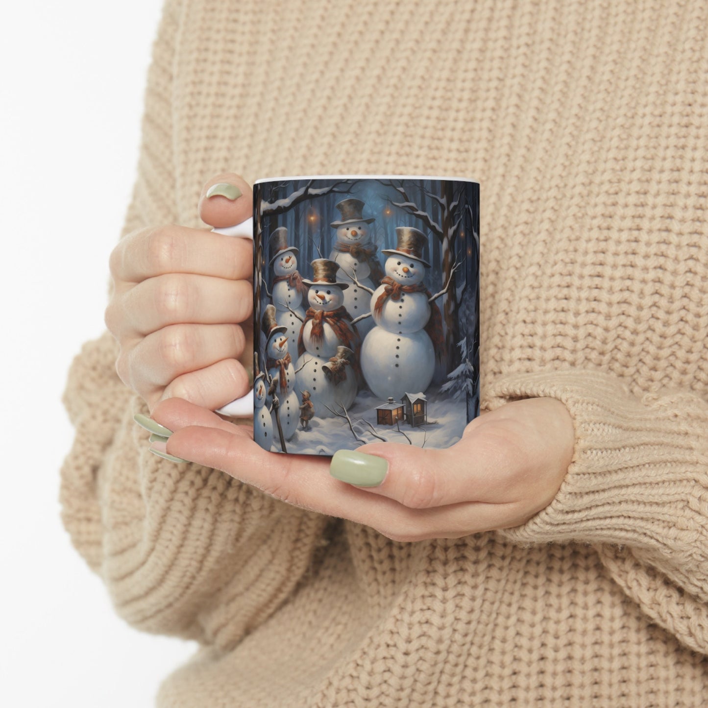 Ceramic Mug 11oz, Snowman Design, Holiday Mug, Xmas items for sale, Holiday Novelty, Hot Coffee Mug, Tea cup, Xmas gift