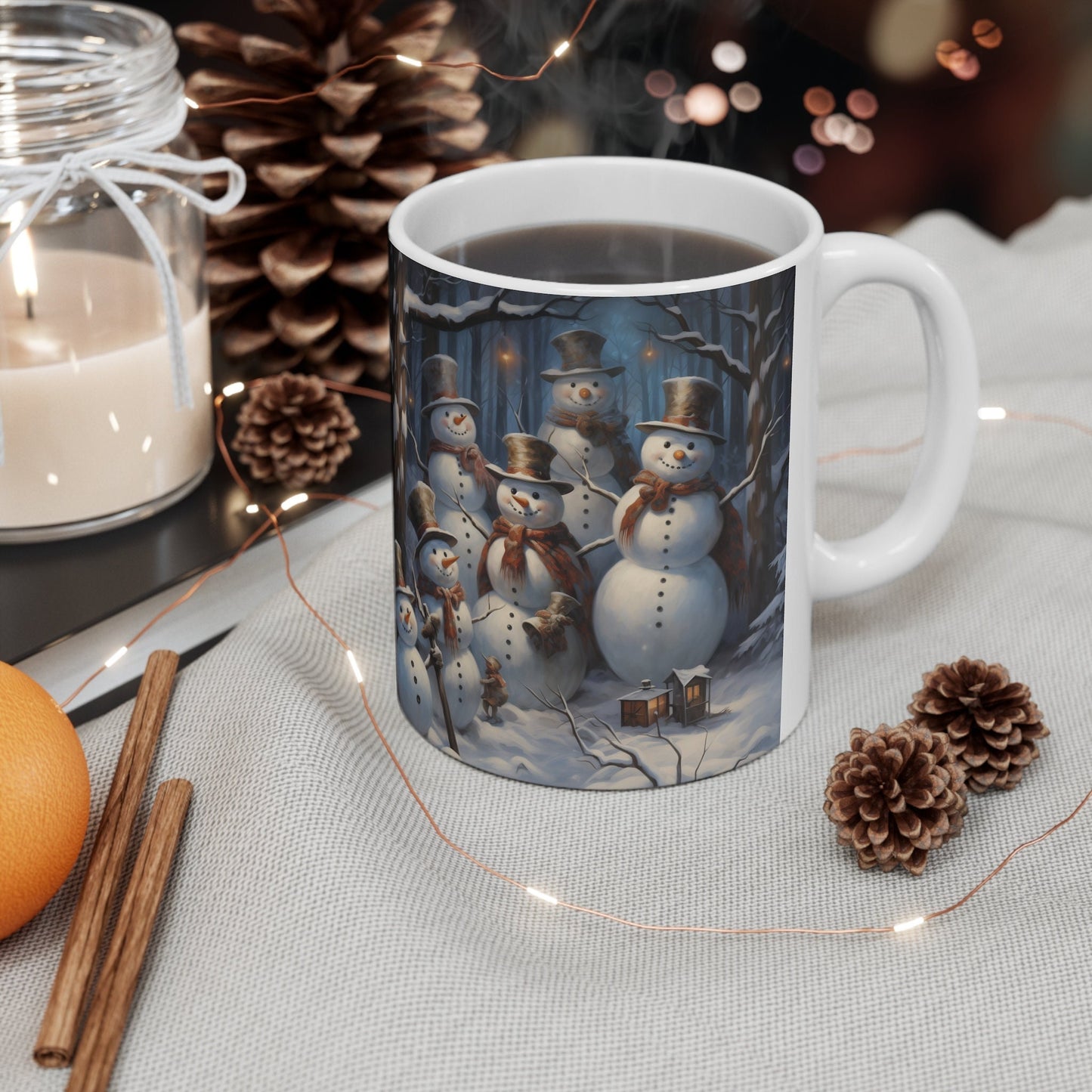Ceramic Mug 11oz, Snowman Design, Holiday Mug, Xmas items for sale, Holiday Novelty, Hot Coffee Mug, Tea cup, Xmas gift