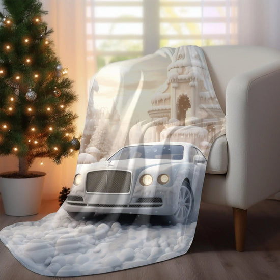 Velveteen Plush Blanket - Luxury Bentley Bedspread, Holiday Xmas Throws, Warm Fleece Blankets, Perfect Xmas Gift The Aurora Touch
