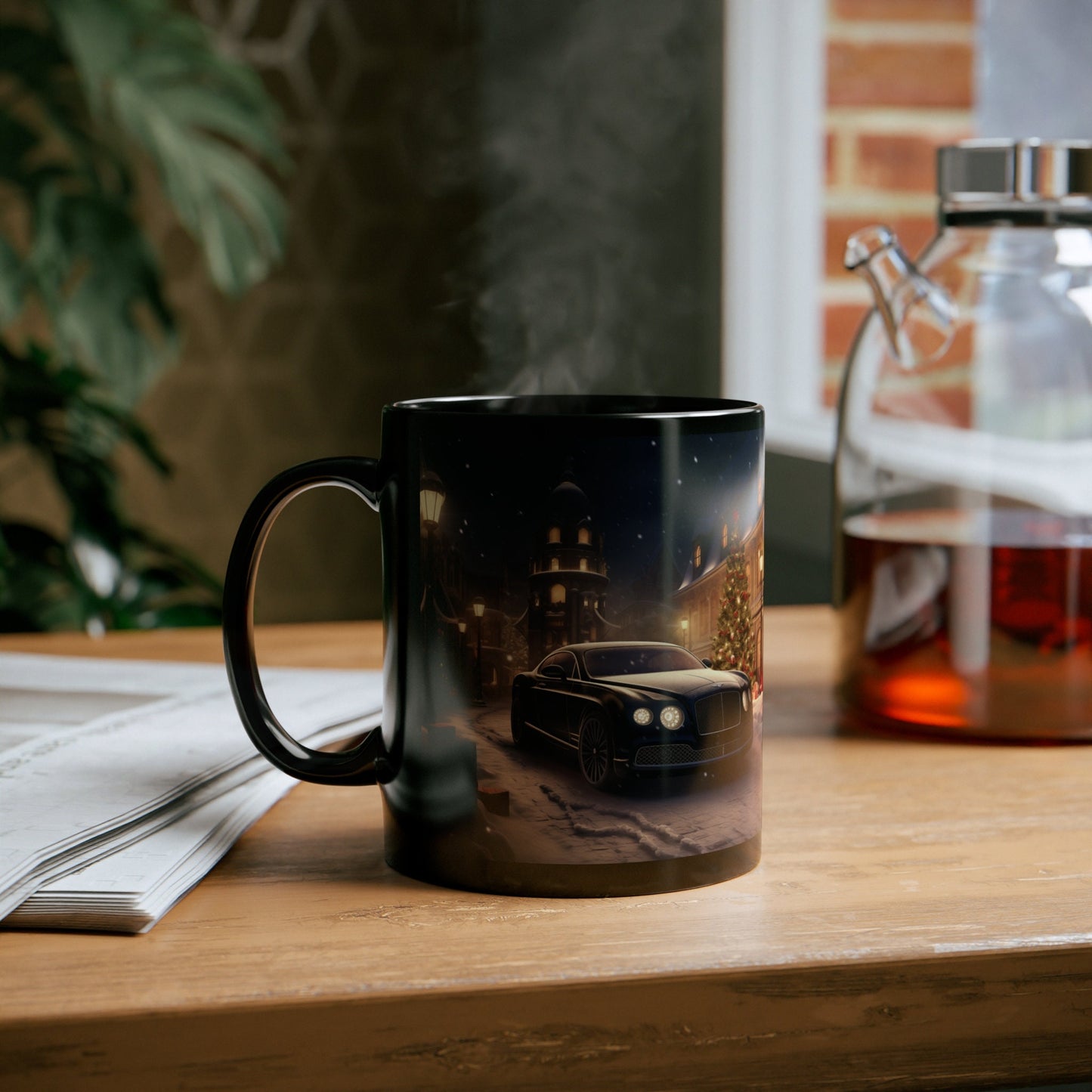 11oz Black Mug, Exotic Cars, Luxury Mug, Corporate Gifts, fancy Mugs, Beverly Hills, Office gifts, Holiday gifts