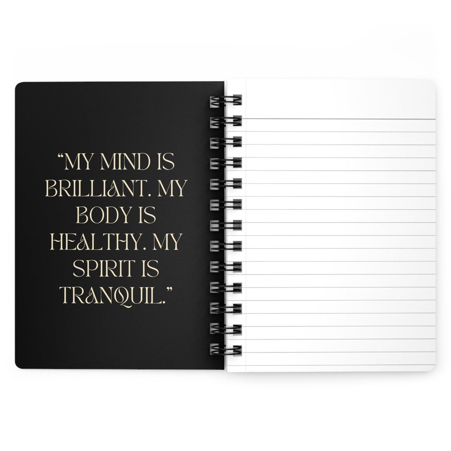 Spiral Bound Journal, Positive tarot personal daily meditation notebook writing diary journal for inspirational dream writing