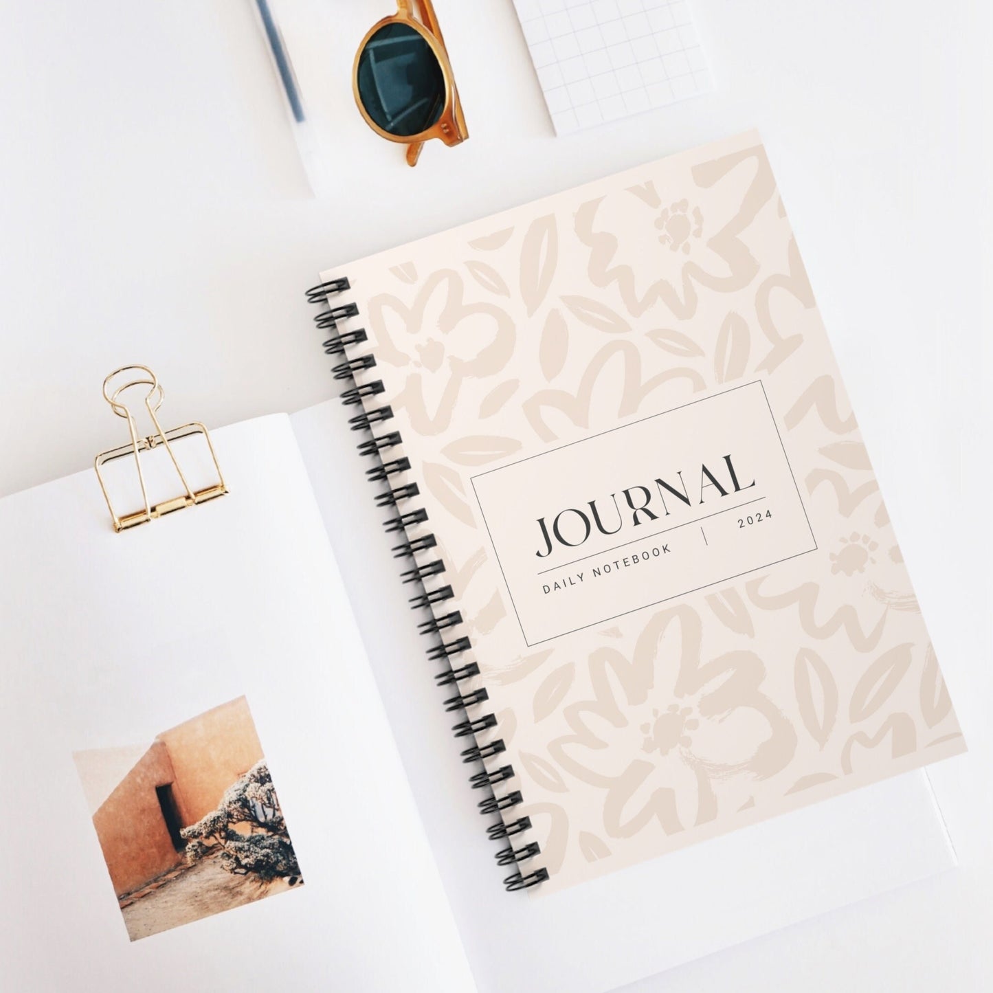 Spiral Notebook - Ruled Line, Personal Daily Writing Journal, Poem Notebook, Daily Diary , Daily notebook, Recipe Pad, Pretty Notepad