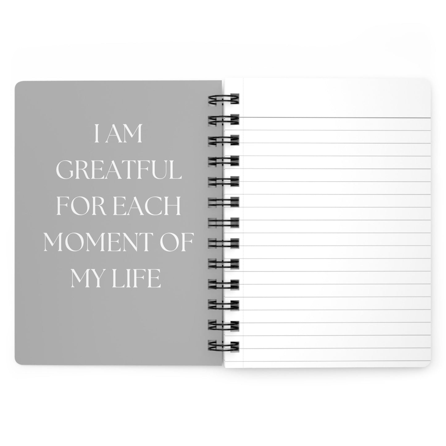 Spiral Bound Journal, Daily personal everyday mediation affirmation tracking nightly dream journal and classroom notebook