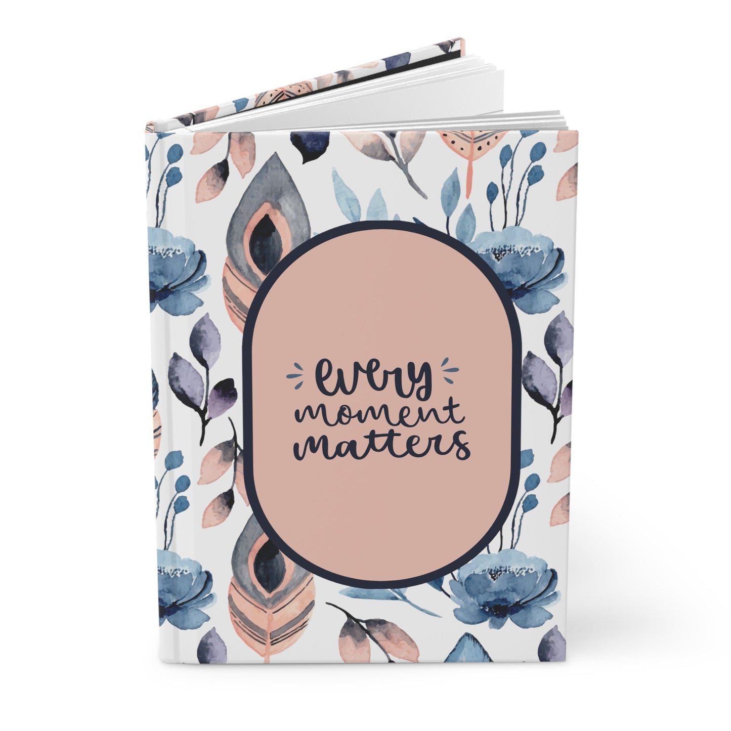 Hardcover Journal Matte, Everyday inspirational classroom office home writing personal life goal aspirations notebook daily life diary