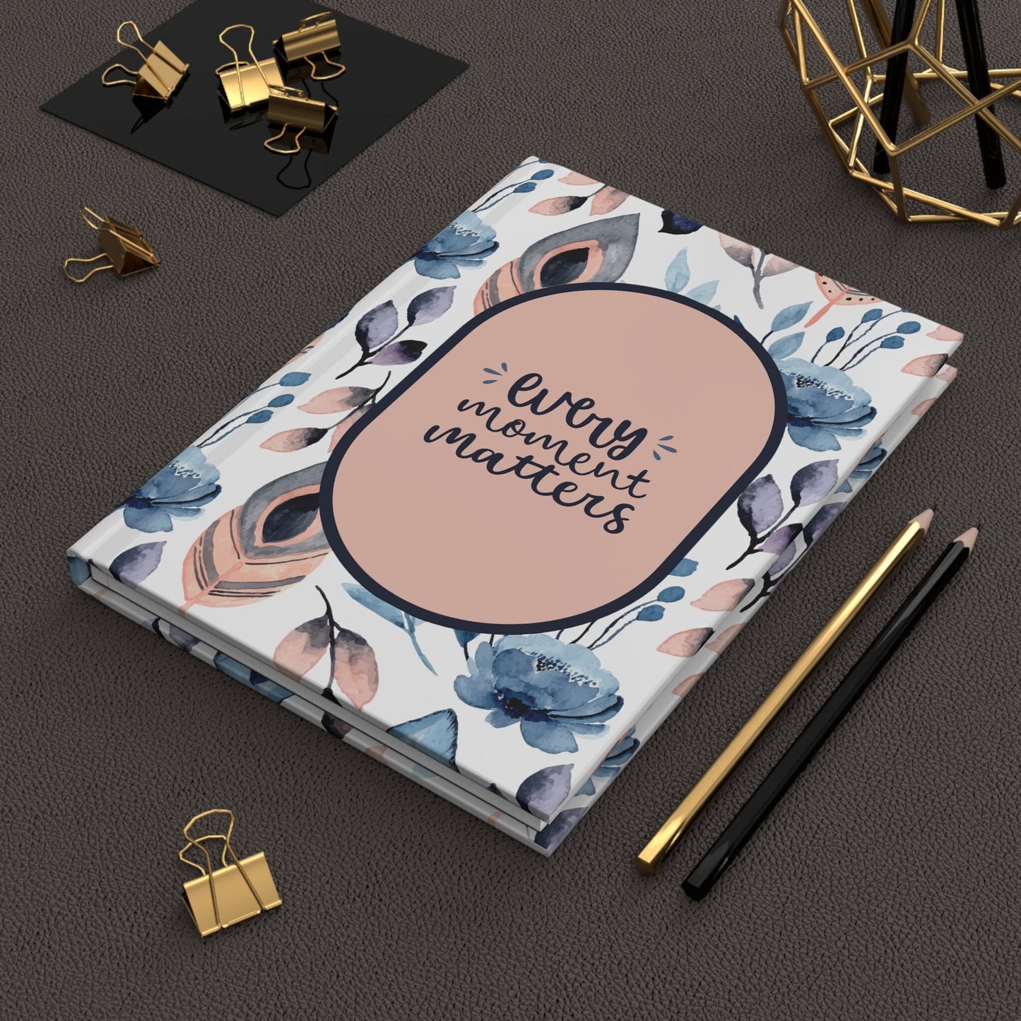 Hardcover Journal Matte, Everyday inspirational classroom office home writing personal life goal aspirations notebook daily life diary