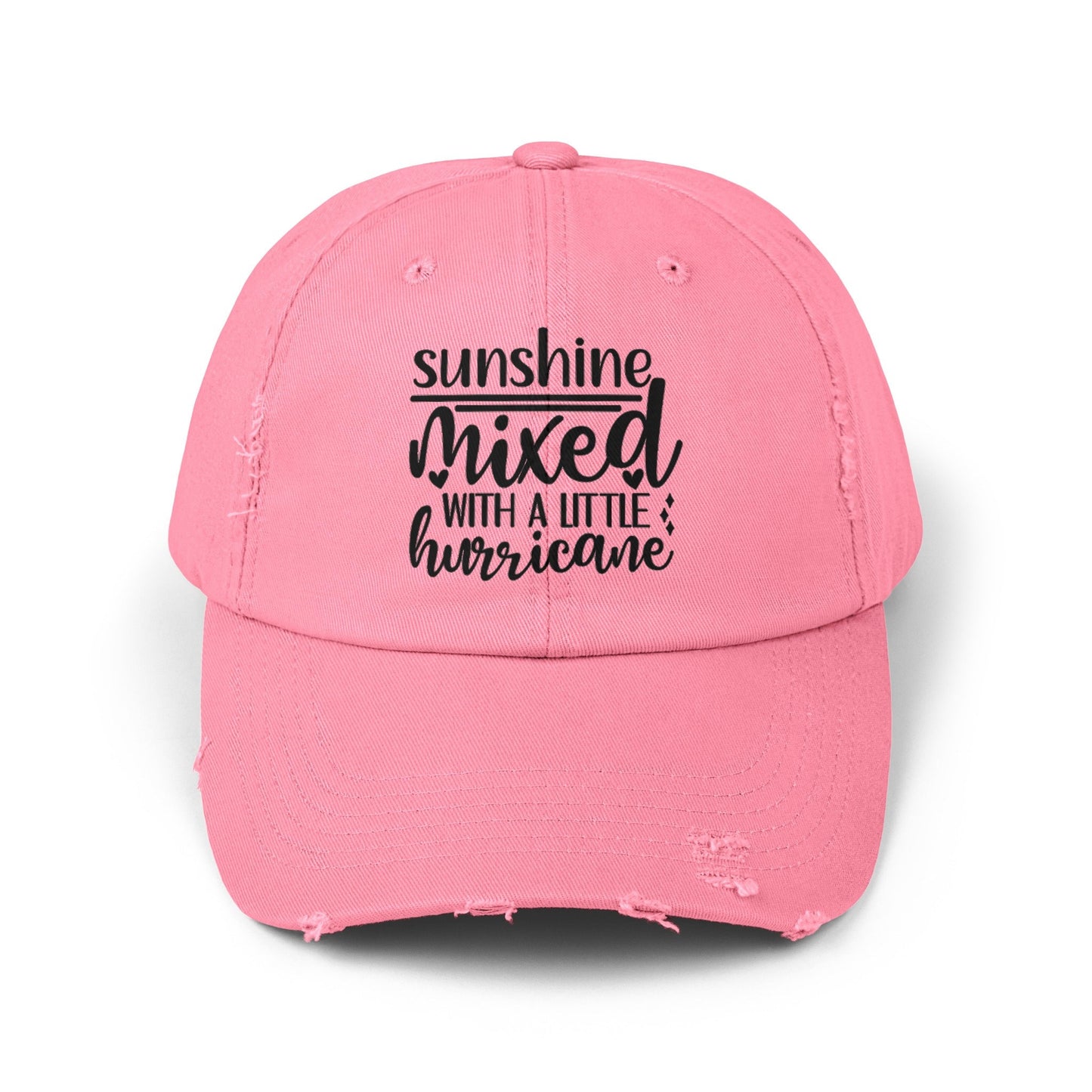 Unisex Distressed Cap, Full of Sarcasm fun baseball head cap, Humorous Casual everyday clothing wear, Travel hat