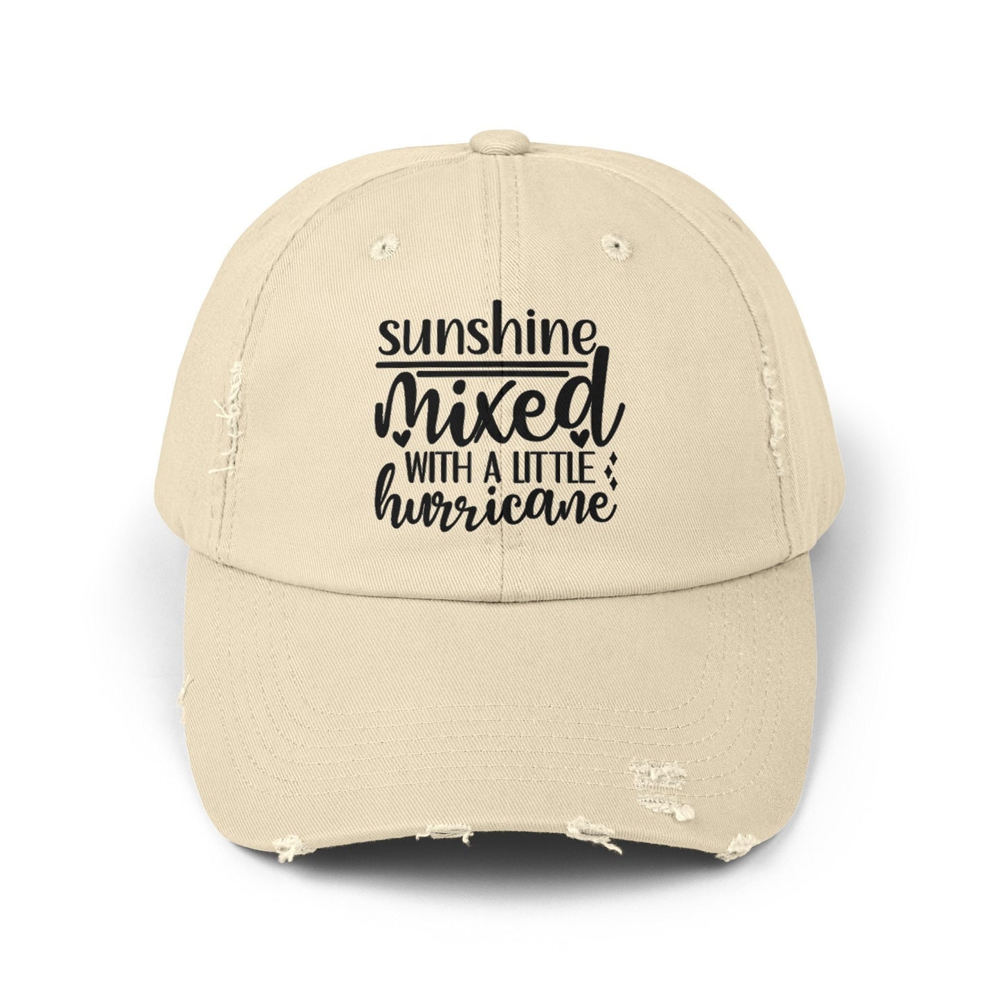 Unisex Distressed Cap, Full of Sarcasm fun baseball head cap, Humorous Casual everyday clothing wear, Travel hat