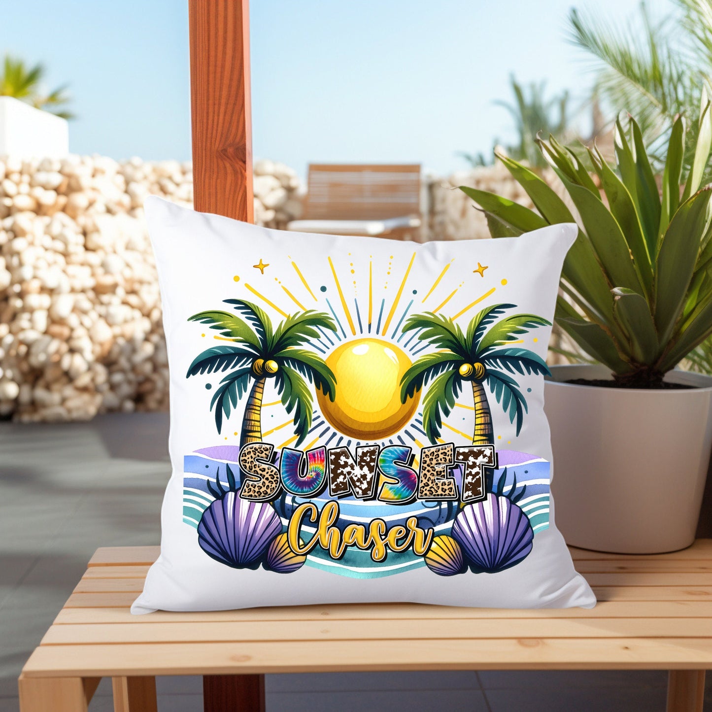 Outdoor Pillows, Outdoor Furniture throw Pillows, Stylish Beach Style designed pillows, Outside weather proof Summer decor, Custom pillow