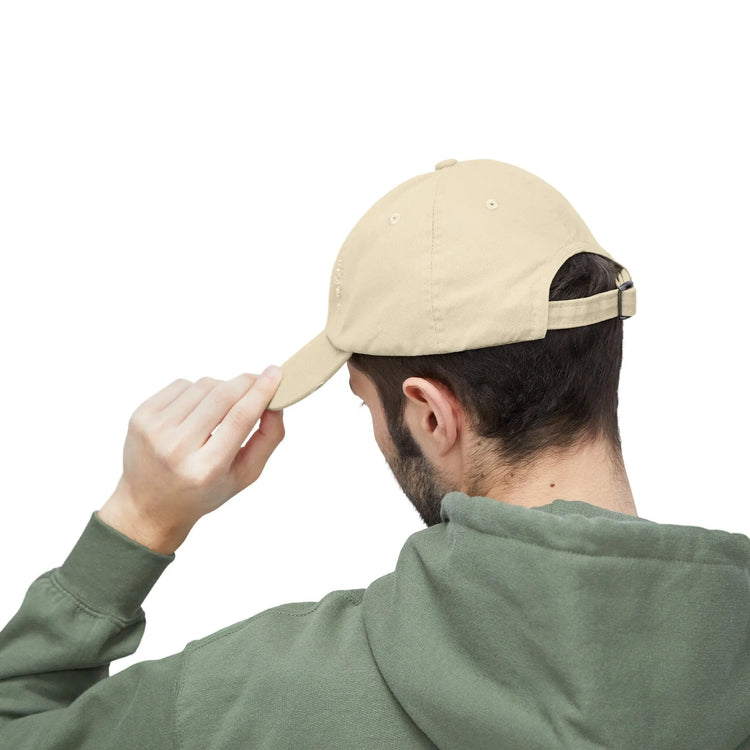 Unisex Distressed Cap, Beach Life Casual Cap, Everyday Simple Casual laid back Beach Wear, everyday hat