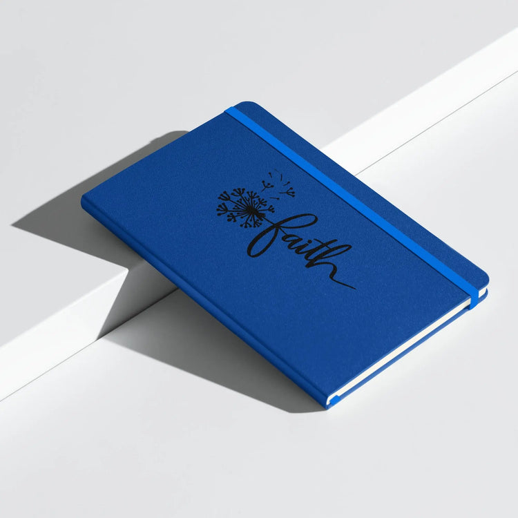 Hardcover bound notebook, Christian inspiration spiritual faith belief daily affirmation minimilist everyday writing journal