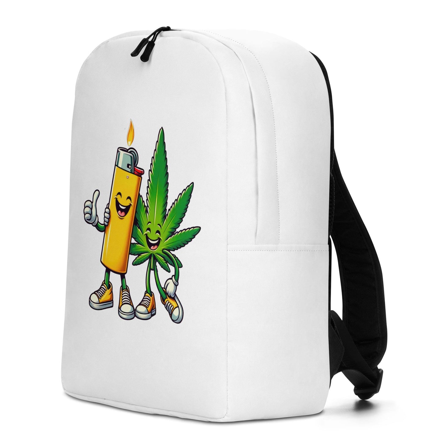 Mochila de moda con temática de cannabis: bolso de mano con humor sarcástico para adultos, mochila multiusos para computadora, iPad, ropa deportiva y para uso diario.