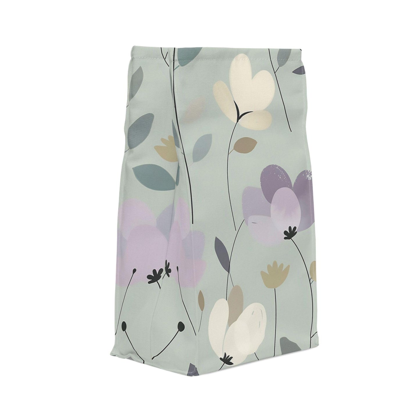 Polyester Lunch Bag, backtoschool easy opening floral design travel snack lunch food bag great for all ages