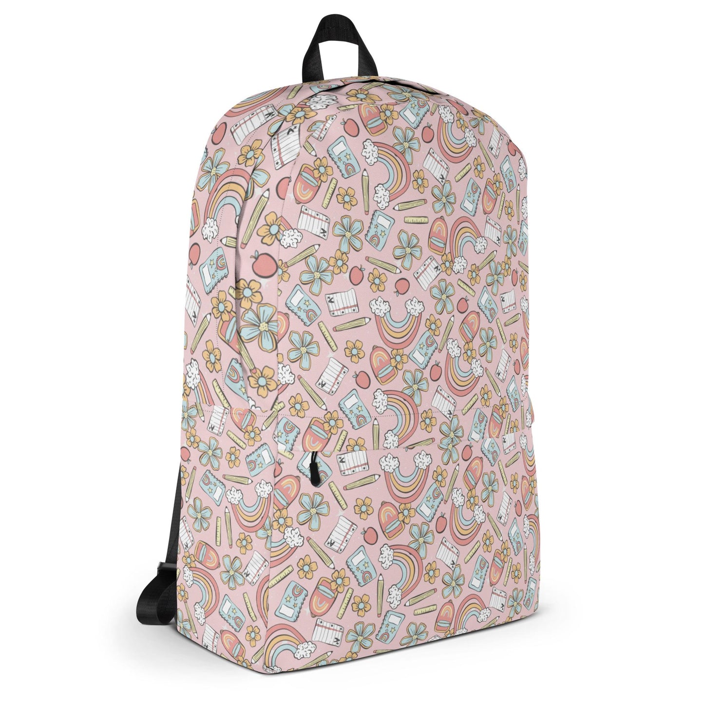 Backpack, Back to School pastel rainbow colored casual style fashion preschool kindergarten elementary class child everyday pencil book bag