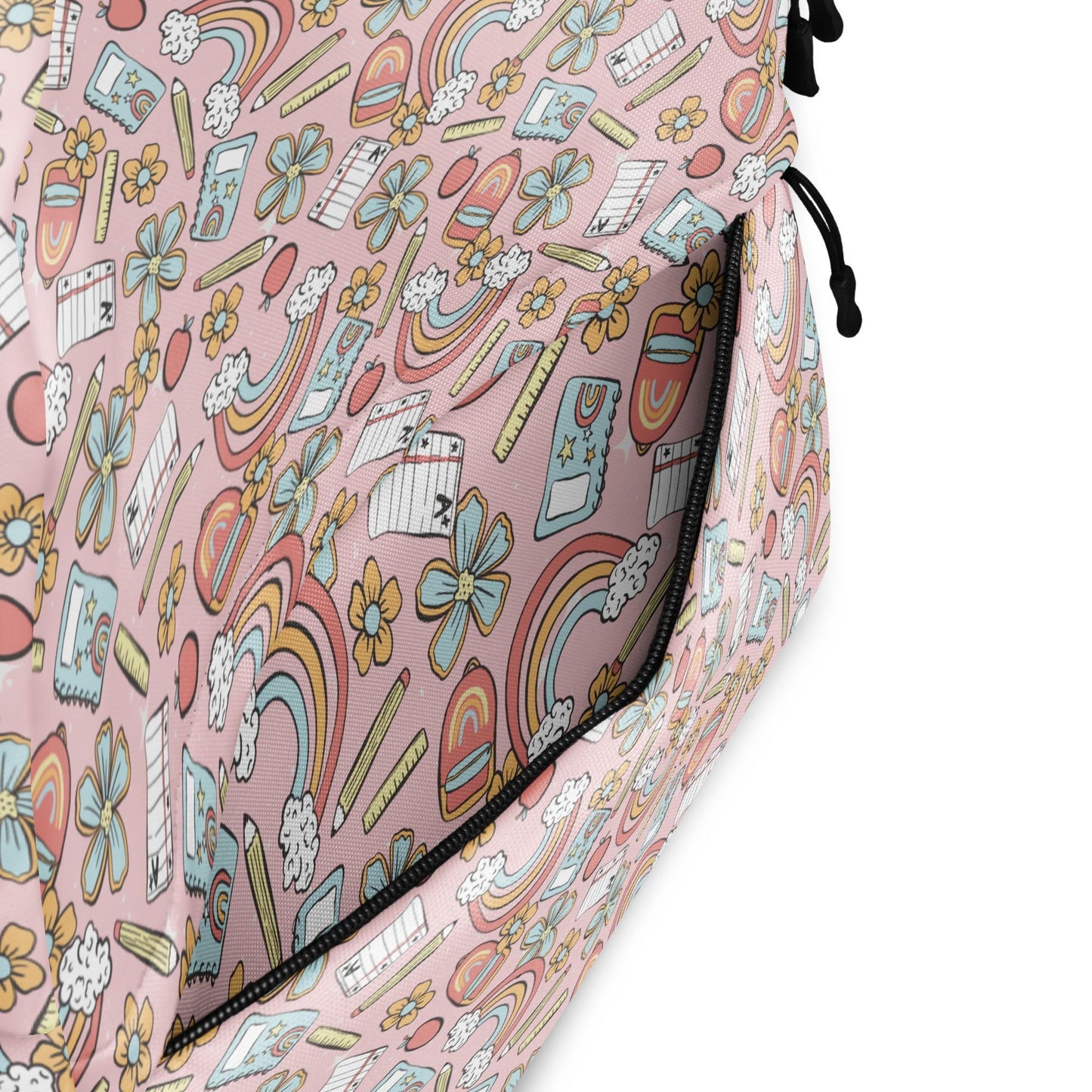 Backpack, Back to School pastel rainbow colored casual style fashion preschool kindergarten elementary class child everyday pencil book bag