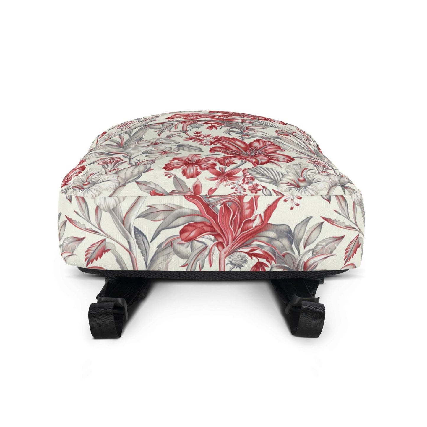 Mochila con estampado bohemio floral rojo, para uso diario, informal, para la escuela, el trabajo, la oficina, elegante, suave y moderna, para todo uso, para iPad, portátil y notebook.