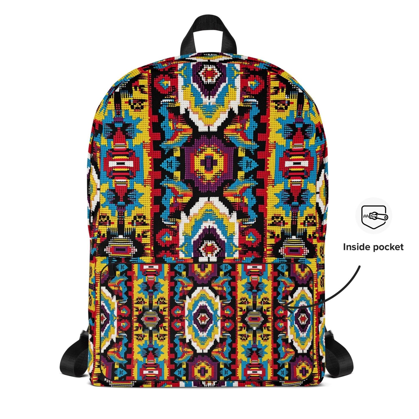 Colorful Western Design Backpack, Great For All School Age Groups and Casual Wear, Travel Bag