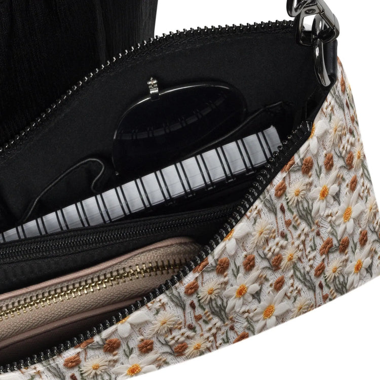 Crossbody bag, Crotchet floral pattern sweater pretty night day casual classy fancy stylish fashion clutch shoulder purse bag The Aurora Touch