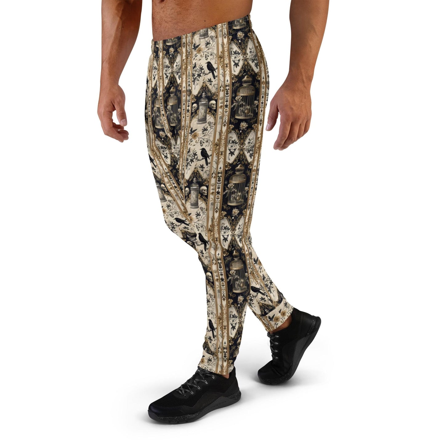 Men's Joggers, Gothic men fashion layback casual super soft everyday all day lounge jogging workout movie night sweat pants clothing wear