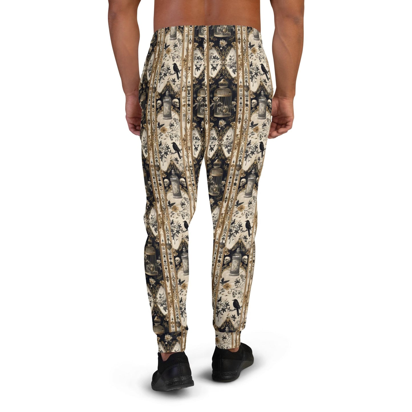 Men's Joggers, Gothic men fashion layback casual super soft everyday all day lounge jogging workout movie night sweat pants clothing wear