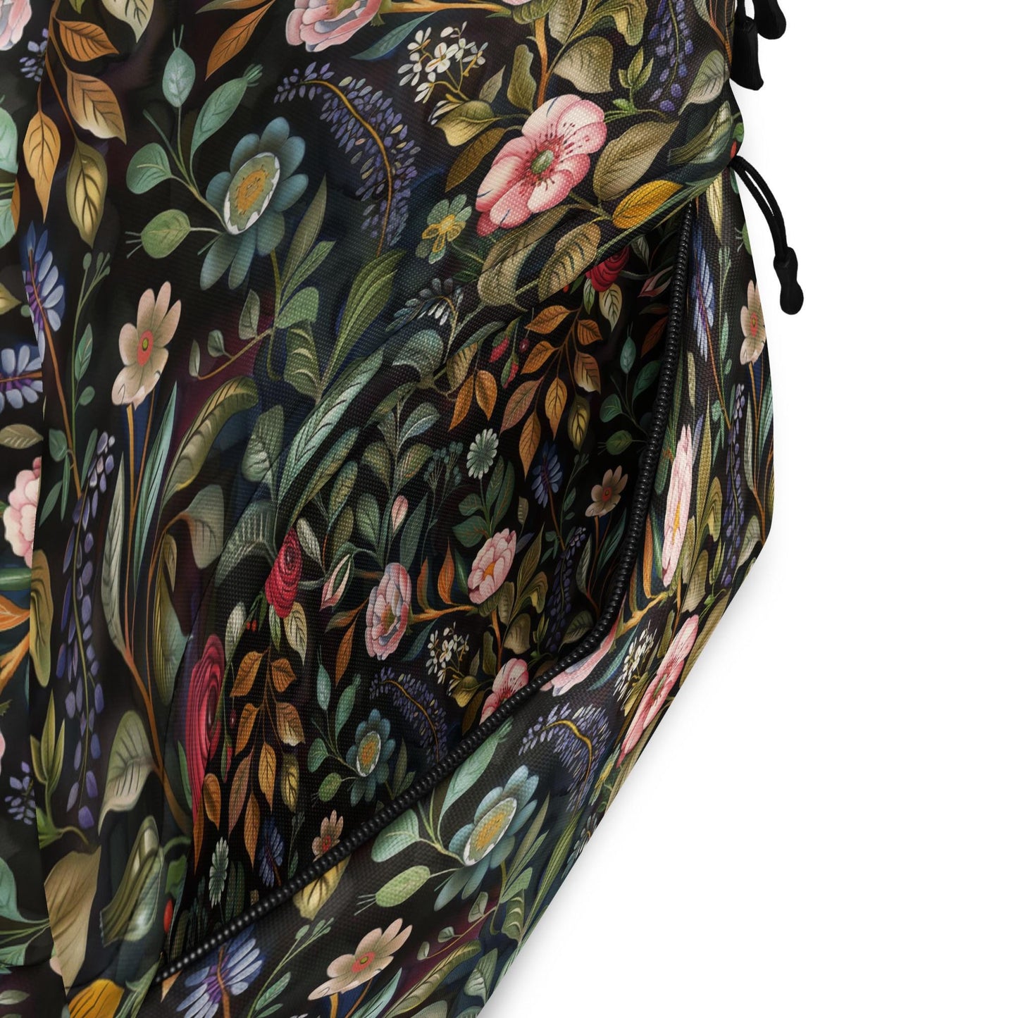 Backpack, Floral pretty all over print all purpose pattern design roomy sports books laptop school office supplies carrying bag