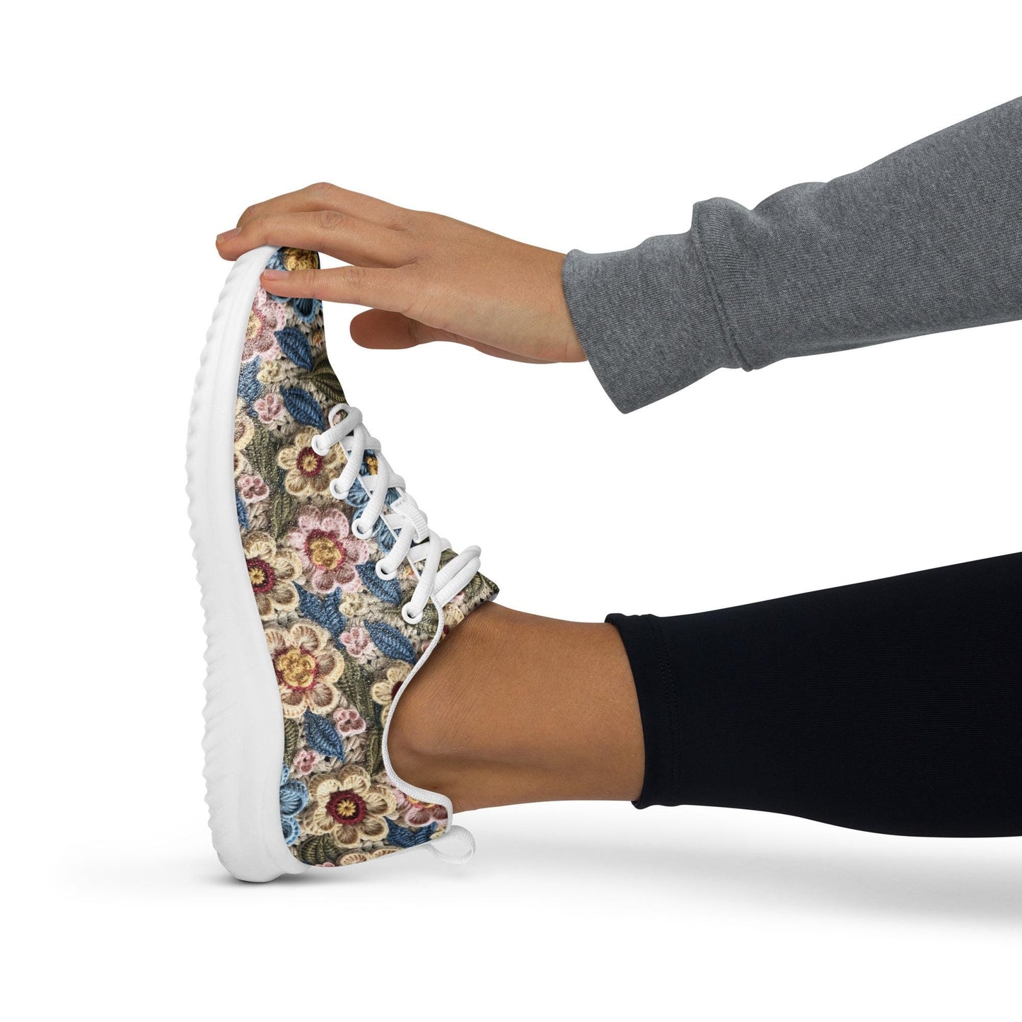 Women’s athletic shoes, Modern crochet knit classy stylish walking workout casual clothing college highschool fashion go to work sport shoe
